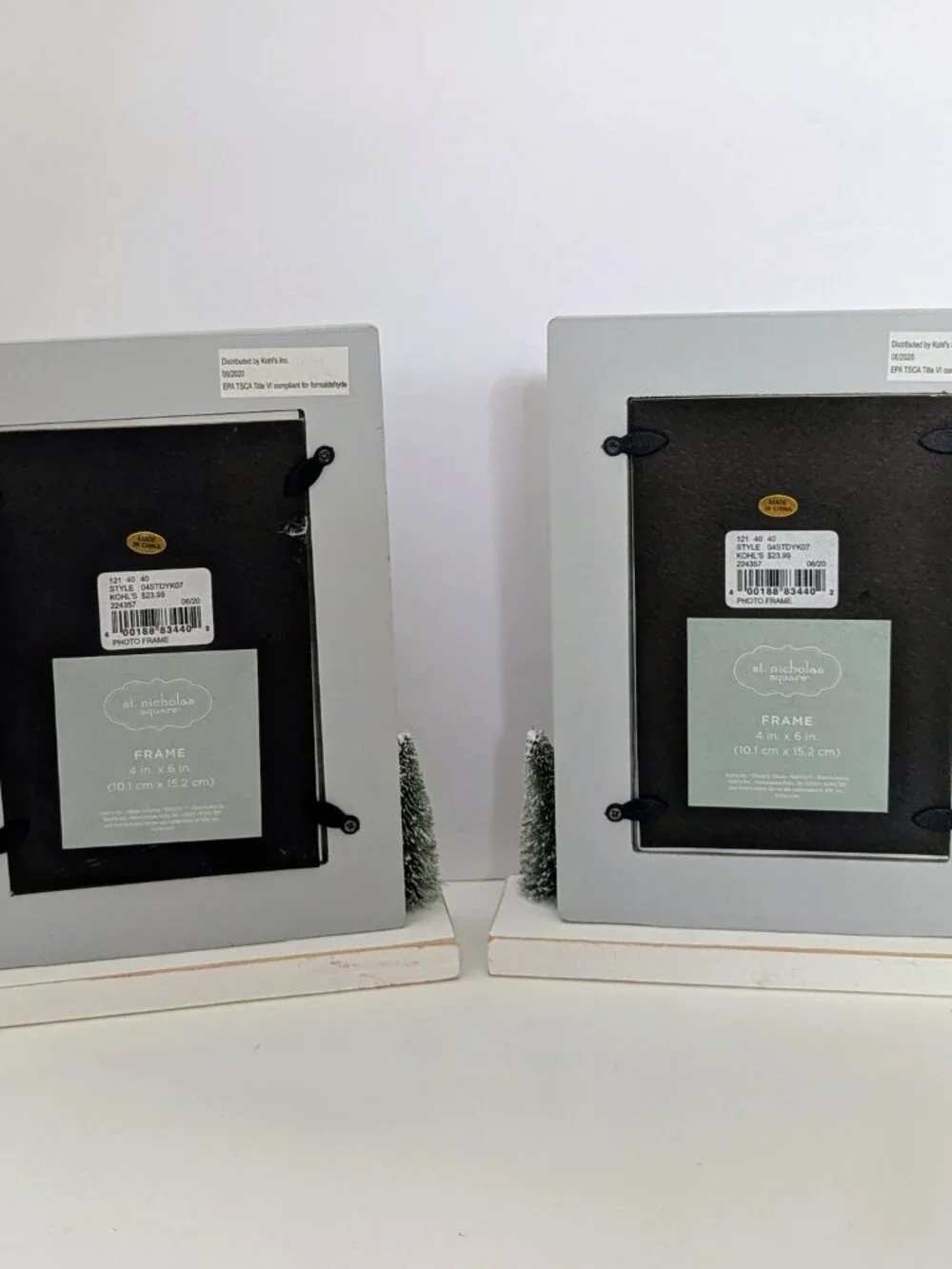St Nicholas Square Winter Village 4x6 Frames Set